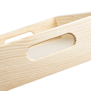Holztablett gerade 20 x 30 cm aus Birkenholz