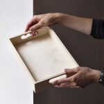 Holztablett gerade 20 x 30 cm aus Birkenholz