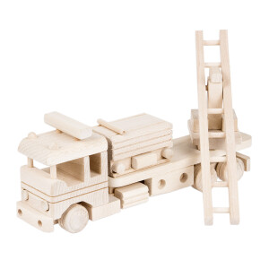 Feuerwehr, Holzfeuerwehrauto, Holzspielzeug,...