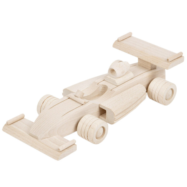 Formel-1-Wagen aus Holz, Rennwagen, Spielzeugauto, 26 × 11 × 7 cm