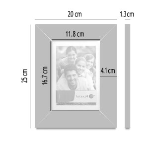 Fotorahmen 13 × 18 cm, gelber Bilderrahmen, Stand- und Wandrahmen