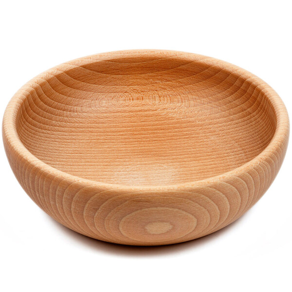 Schale, 0,9 Liter Holzschale aus Buchenholz, Ø 18,5 cm