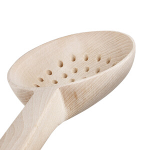 Schaumkelle für Großküchen 45 cm lang aus Holz