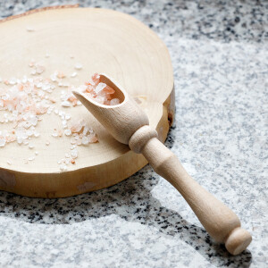 Gewürzschaufel mit Griff aus Holz 13 cm lang