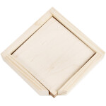 Glasuntersetzer aus Holz 7-teilig, mit Spenderbox