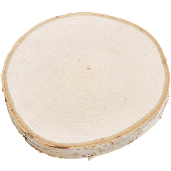 Birkenscheibe Ø 20 - 25 cm Holz Scheibe 2,5 cm dick