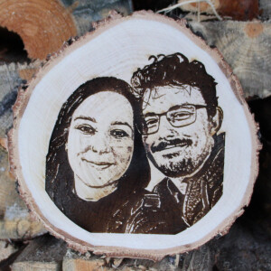 Birkenscheibe Ø 20 - 25 cm Holz Scheibe 2,5 cm dick