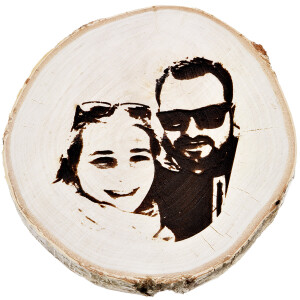 Birkenscheibe Ø 20 - 25 cm Holz Scheibe 2,5 cm dick