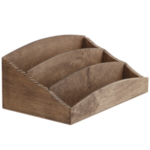 Büro-Organzier aus Holz Schreibtischablage 3-lagig...