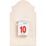 Notizblock und Wandkalender Holz Halter