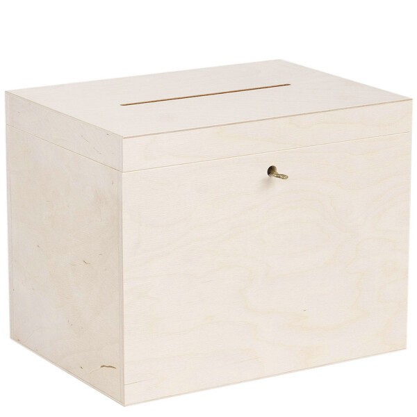 Spendenbox aus Holz für Geldgeschenke, 29 × 20 × 22 cm