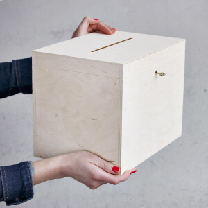 Spendenbox aus Holz für Geldgeschenke,...