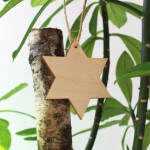 Holzstern 7 x 7 cm Weihnachten, Holzsterne