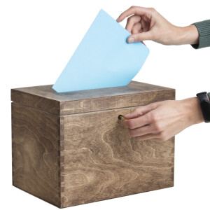Wahlurne, Geldgeschenke Kiste aus Holz,...