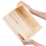 Holzkiste, 7-Liter-Weinkiste, neue Holzbox, 30 × 20 × 15 cm