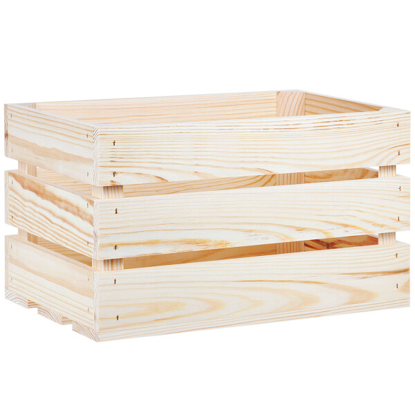 Holzkiste 40 × 24,5 × 23 cm, Holzstiege 19,5 Liter