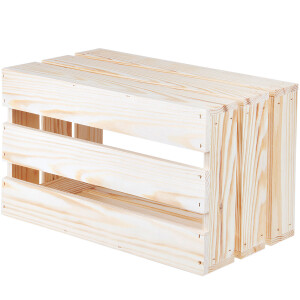 Holzkiste 40 × 24,5 × 23 cm,...