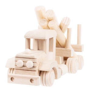 Spielzeugauto aus Holz, Holztransporter,...