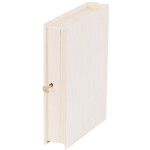 Buch Holzkiste mit Schlüssel 21 x 17 x 4,5 cm, Holzkiste