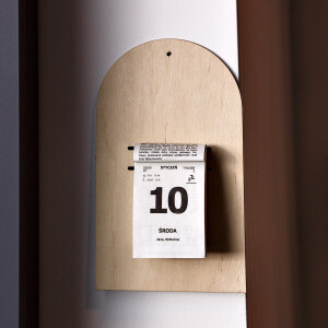 Rückwand für Notizblock und Wandkalender