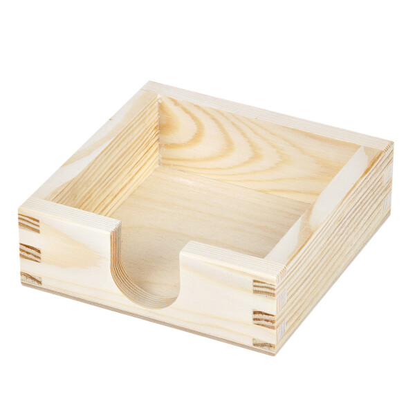 Bierdeckelhalter aus Holz für Bierdeckel, 125 × 125 × 45 mm